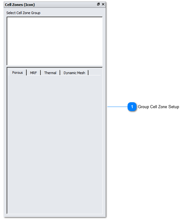 Cell Zone setup for IconCFD?