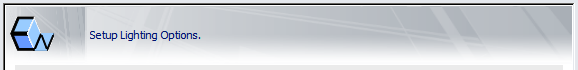 1. Setup Lighting Options