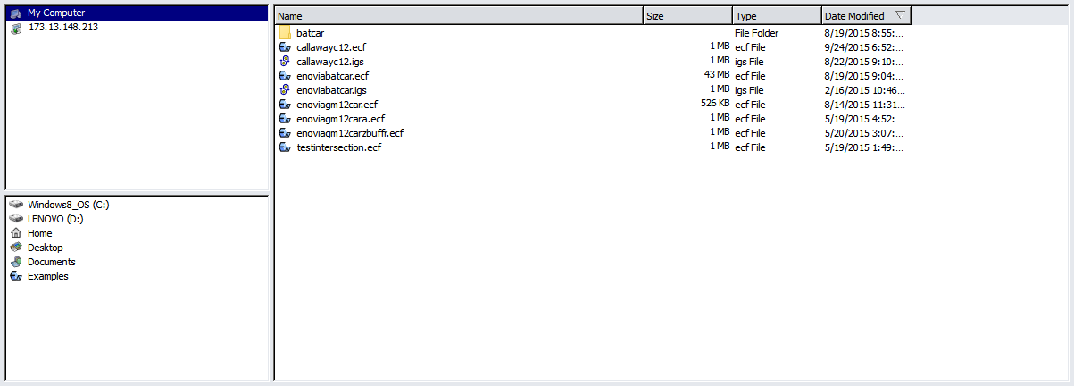 1. Standard File Open Dialogue Box