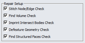 1. Repair Setup Options