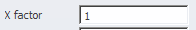 2. X Scale Factor