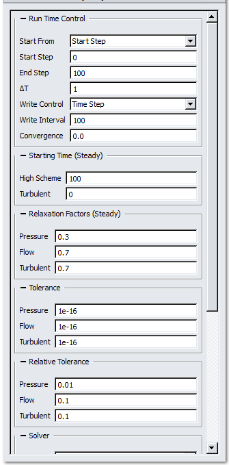 1. IconCFD Solver Parameters